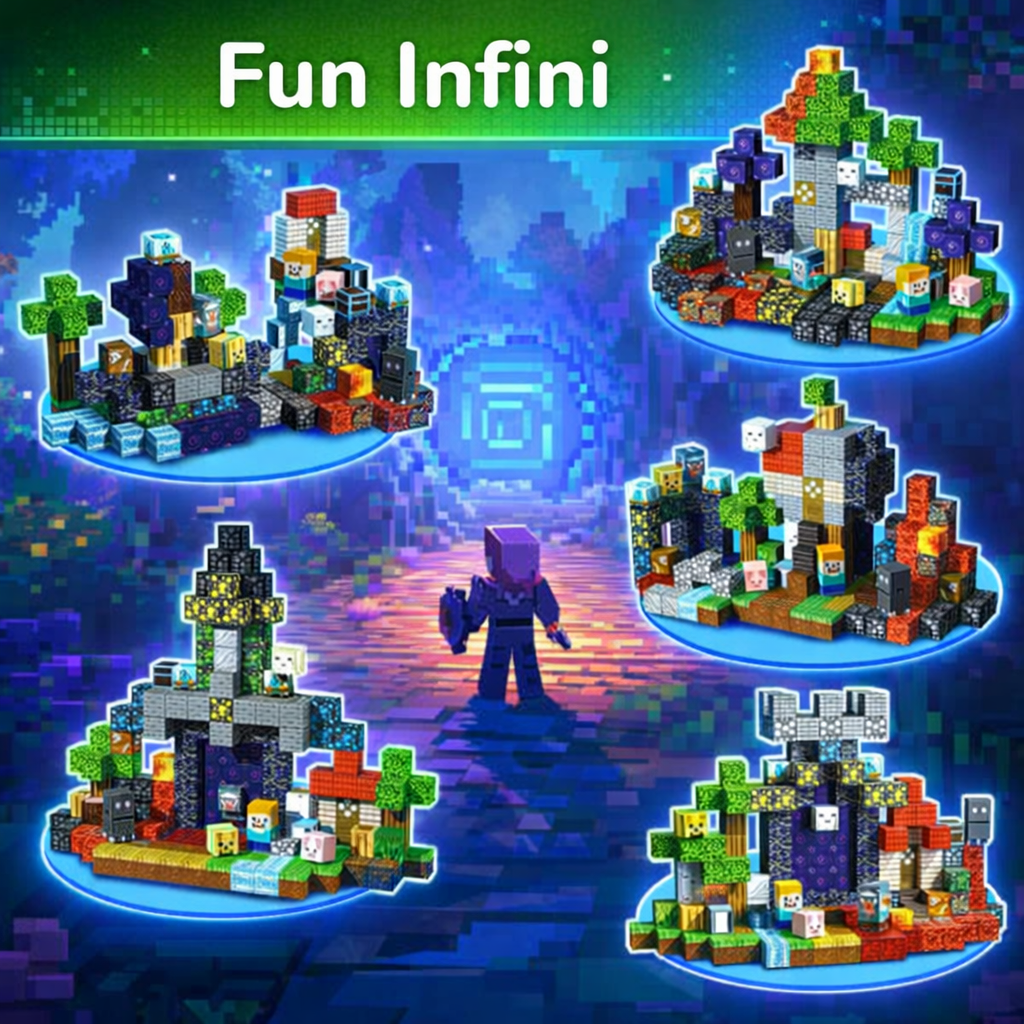 Blocs de Construction Magnétiques Éducatifs STEM