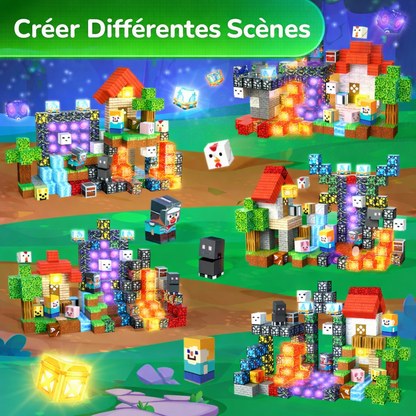 Blocs de Construction Magnétiques Éducatifs STEM